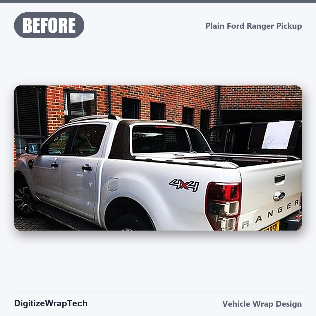 Before: Stately Homes Ford Ranger Wrap