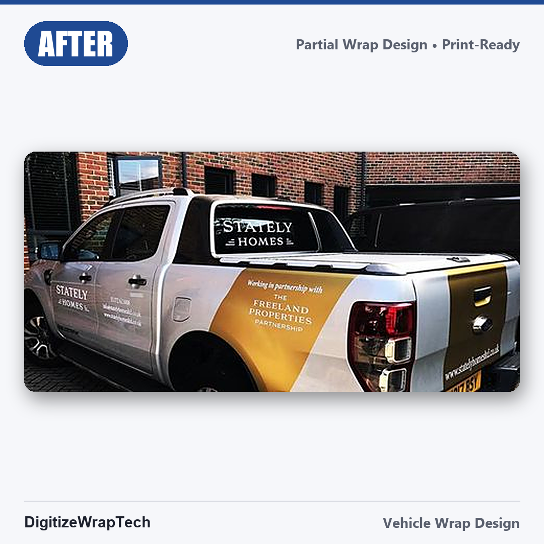 Stately Homes Ford Ranger Wrap